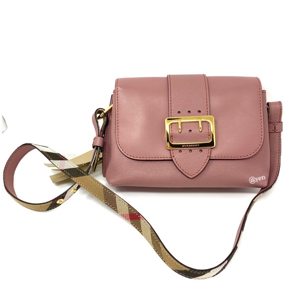 Burberry dusty pink soft grain buckle crossbody bag - Picture 2 of 16